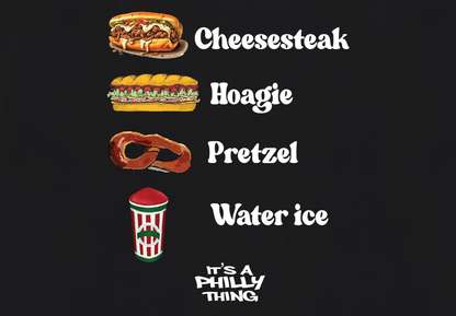 CHEESESTEAK HOAGIE PRETZEL WATER ICE