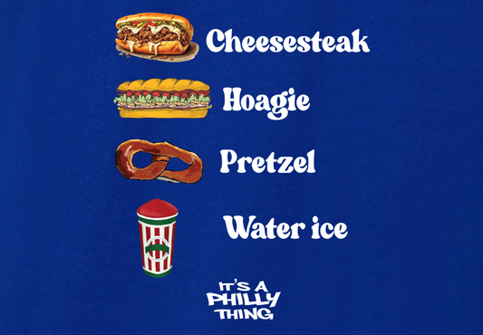 CHEESESTEAK HOAGIE PRETZEL WATER ICE