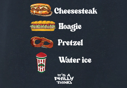 CHEESESTEAK HOAGIE PRETZEL WATER ICE