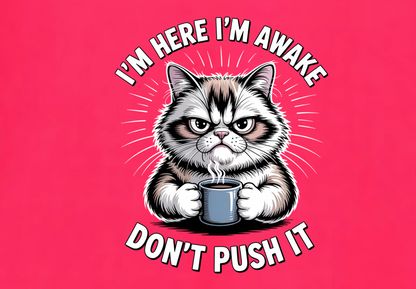 I'M HERE I'M AWAKE DON'T PUSH IT