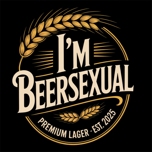 I'm Beersexual funny beer lover graphic T-shirt - BLACK