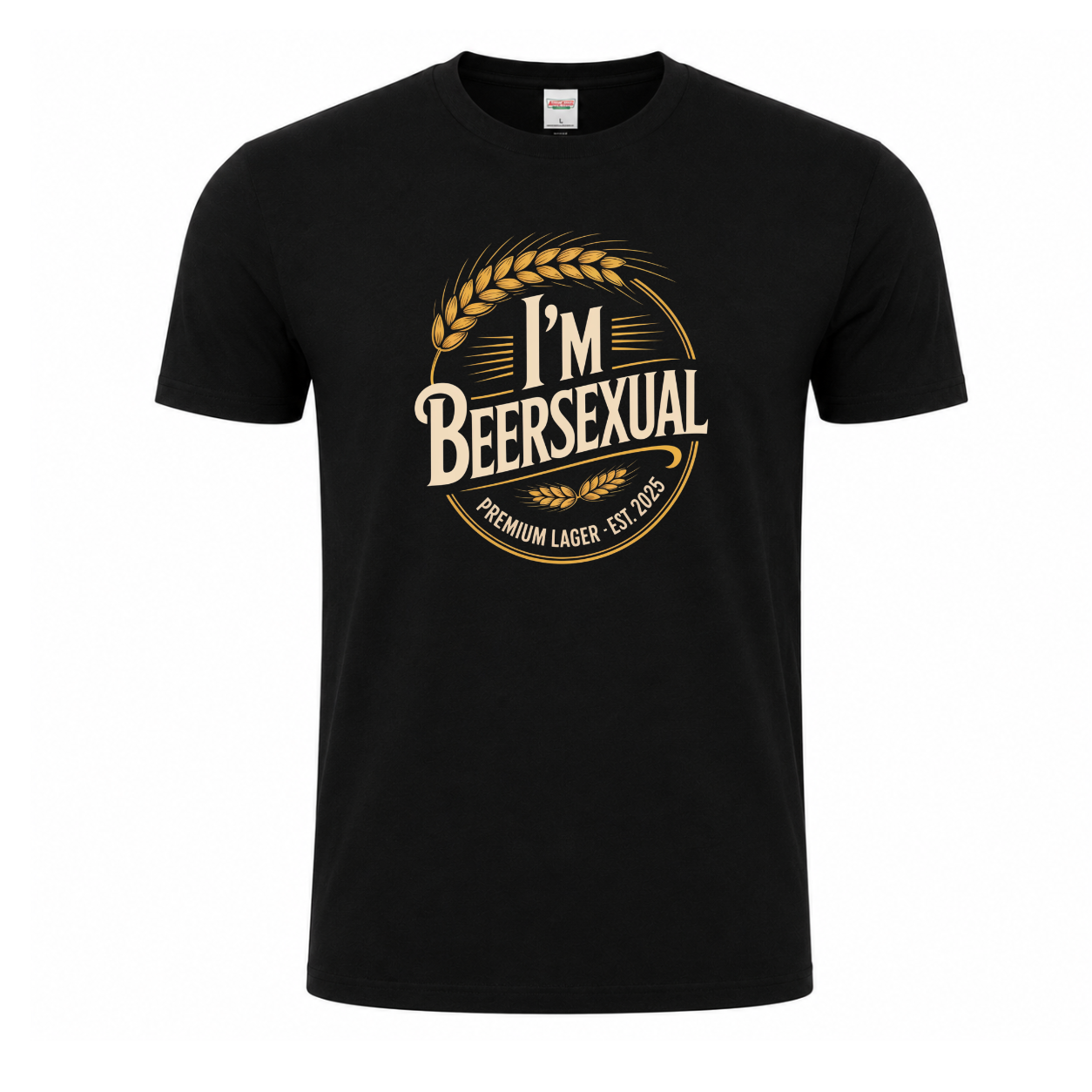 I'm Beersexual funny beer lover graphic T-shirt - Black tshirt