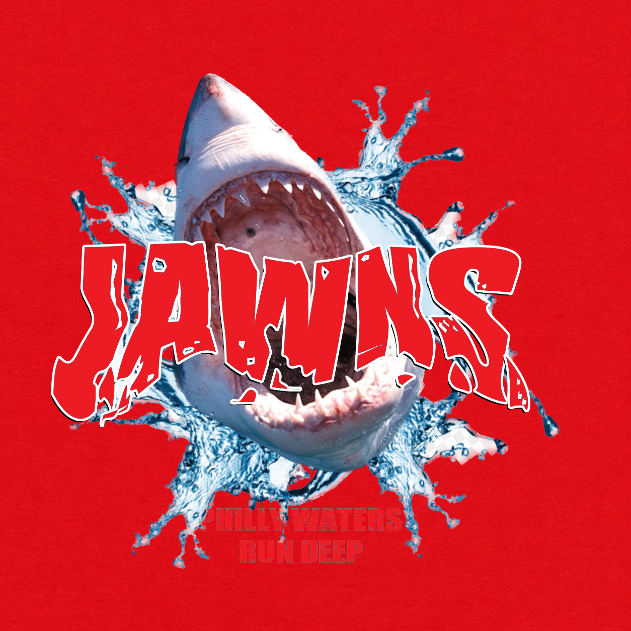 Philly Jawns Shark graphic T-shirt - Red