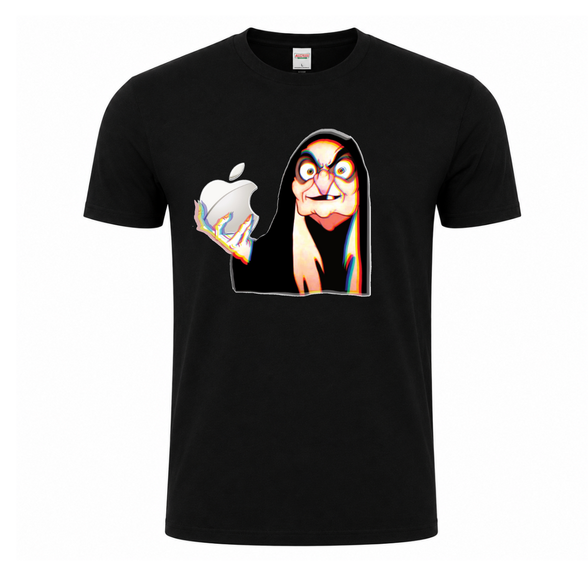 Wicked Byte Witch funny computer glitch graphic T-shirt - Black tshirt