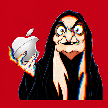 Wicked Byte Witch funny computer glitch graphic T-shirt - Red